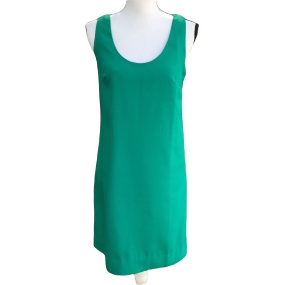 J Crew Factory Green Sleeveless Dress - Picture 2 of 10